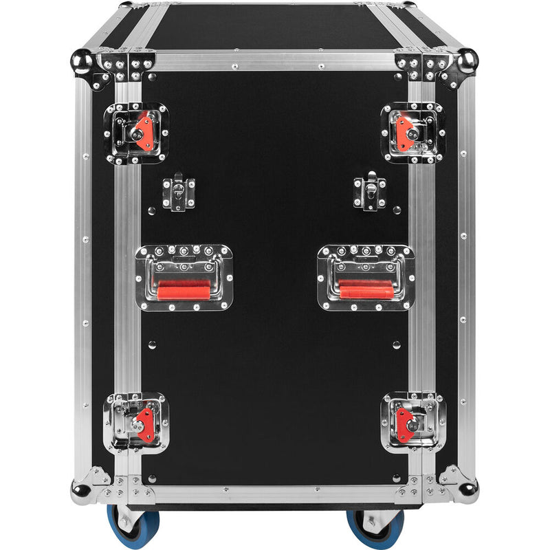 Gator GTOUR16U-TBL ATA Road Rack Case with Dual Fold-Out Tables (17" Depth, 19 RU, with Casters)