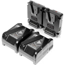 SHAPE 2 x Mini V-Mount 99Wh Batteries & Dual Hot-Swap Battery Plate Kit