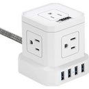 Uncaged Ergonomics Cube USB Power Strip (White)