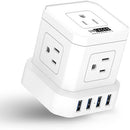 Uncaged Ergonomics Cube USB Power Strip (White)