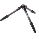 3 Legged Thing Jay Carbon Fiber Travel Tripod Legs with Quick Leveling Base (Matte Black)