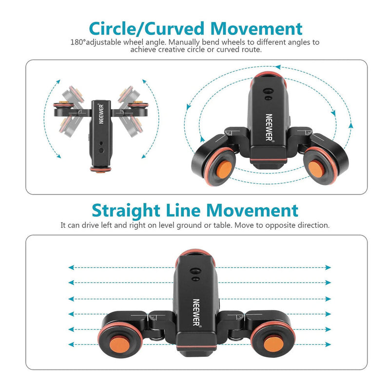 Neewer 3-Speed Autodolly with Wireless Remote