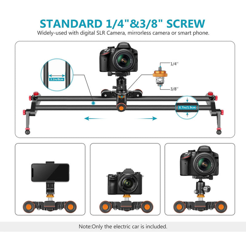 Neewer 3-Speed Autodolly with Wireless Remote