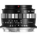 TTArtisan 23mm f/1.4 Lens for Canon RF (Black & Silver)