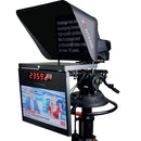 Fortinge 19" Studio Prompter Set with HDMI, BNC, VGA, SDI, and NDI Inputs (High Brightness)