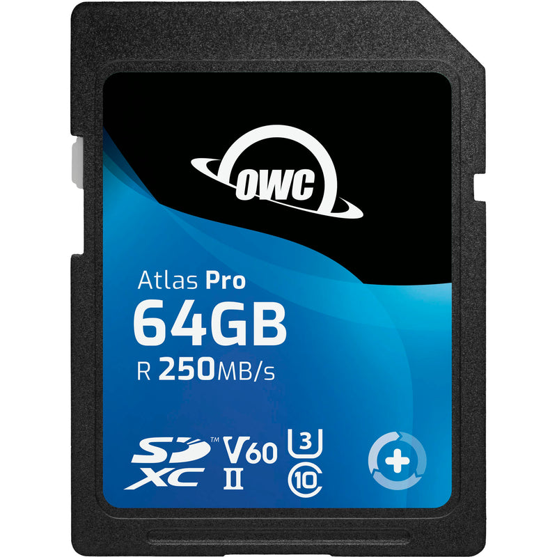 OWC 64GB Atlas Pro UHS-II SDXC Memory Card