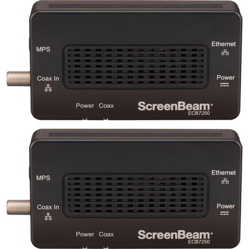 ScreenBeam ECB7250 Bonded MoCA 2.5 Network Adapter (2-Pack)