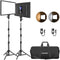 Neewer NL-192AI LED Video Panel 2-Light Kit with Stands