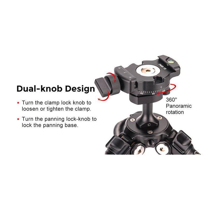 Sunwayfoto PMB-18 Inverted Ball Head with Arca-Type Clamp