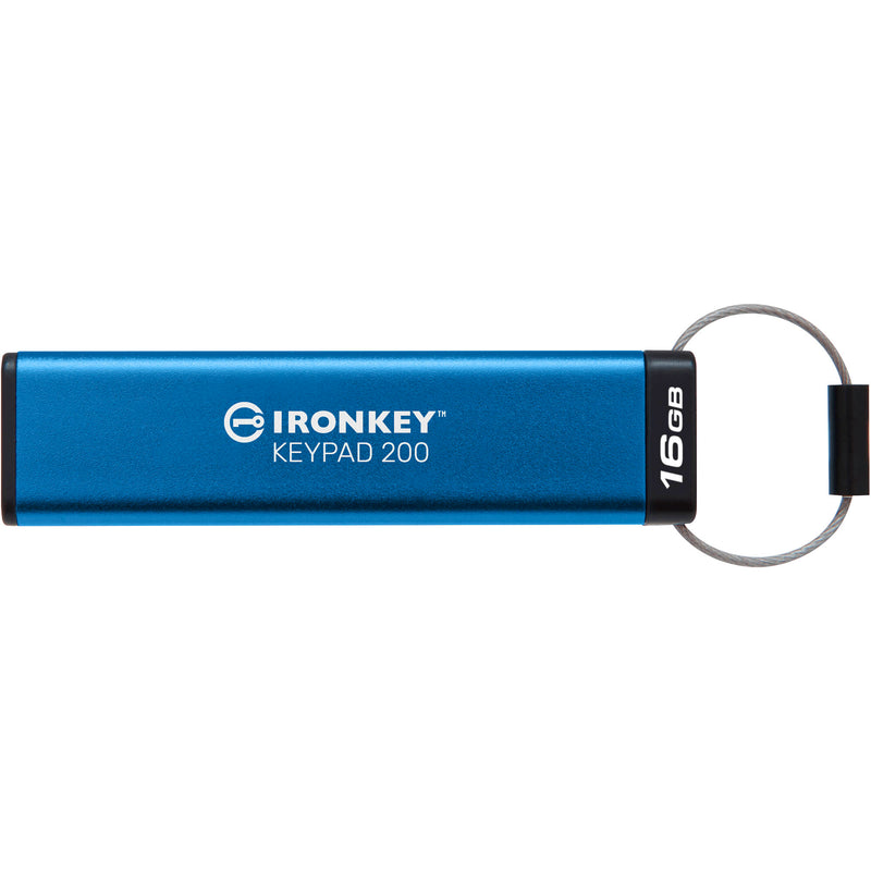 Kingston 16GB IronKey Keypad 200 USB 3.2 Gen 1 Flash Drive