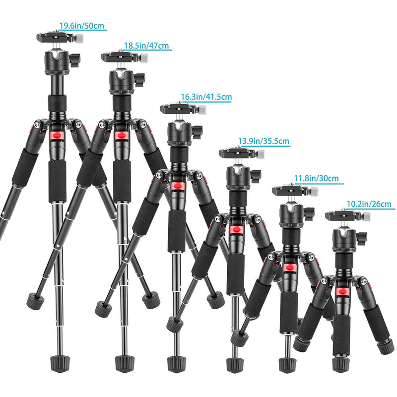 Neewer M521 Desktop Mini Tripod with Arca-Type Ball Head (19.7")