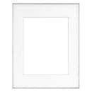 MCS Framatic Fineline Aluminum Frame with 11 x 14" Glass and 8 x 10" Mat (Silver)