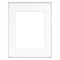 MCS Framatic Fineline Aluminum Frame with 11 x 14" Glass and 8 x 10" Mat (Silver)