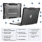 TechProtectus Hinge Protection Light Rugged MacBook Case & Keyboard Cover (Black)