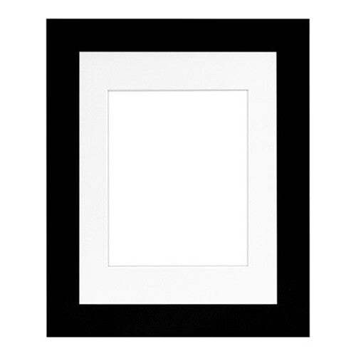 MCS Framatic Metro Frame with 11 x 14" Glass and 8 x 10" Mat (Black)