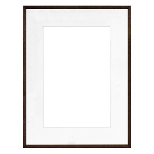 MCS Framatic Woodworks Frame with 18 x 24" Glass & 12 x 18" Mat Opening (Espresso)