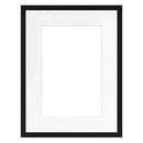 MCS Framatic Modern Frame with 18 x 24" Glass and 12 x 18" Mat (Black)