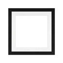 MCS Framatic Modern Frame with 12 x 12" Glass and 10 x 10" Mat (Black)