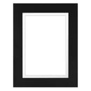 MCS Framatic Modern Frame with 5 x 7" Glass and 5 x 7" Skinny Mat (Black)