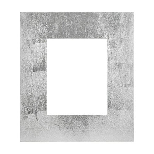 MCS Framatic Aria Frame with 8 x 10" Glass, 8 x 10" Mat, 3.4" Face (Silver)