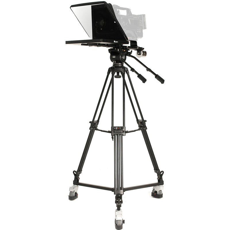 ikan Professional 15" High-Bright Teleprompter with Tripod and Dolly Travel Kit (SDI)