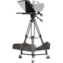 ikan Professional 15" High-Bright Teleprompter with Tripod and Dolly (HDMI)