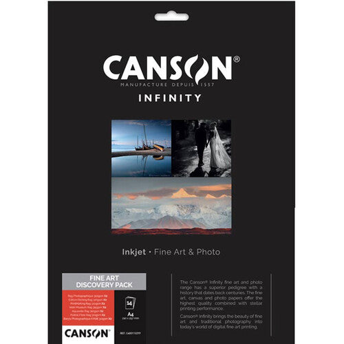 Canson Infinity Photo & Fine Art Discovery Pack (8.5 x11", 14 Sheets)