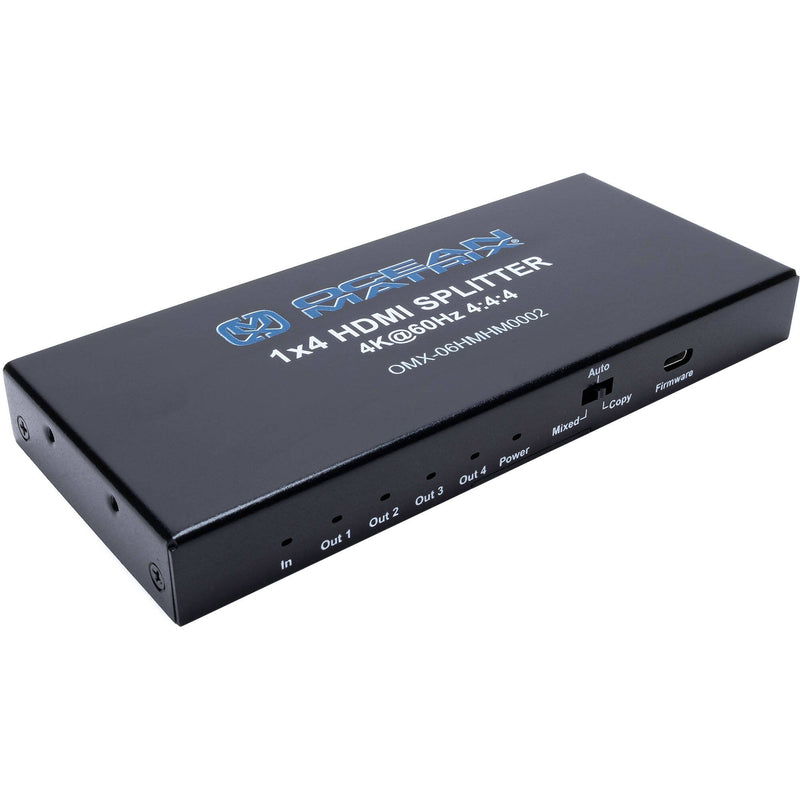 Ocean Matrix UHD 4K 1x4 HDMI 2.0 Splitter with HDCP 2.2 and Downscaling