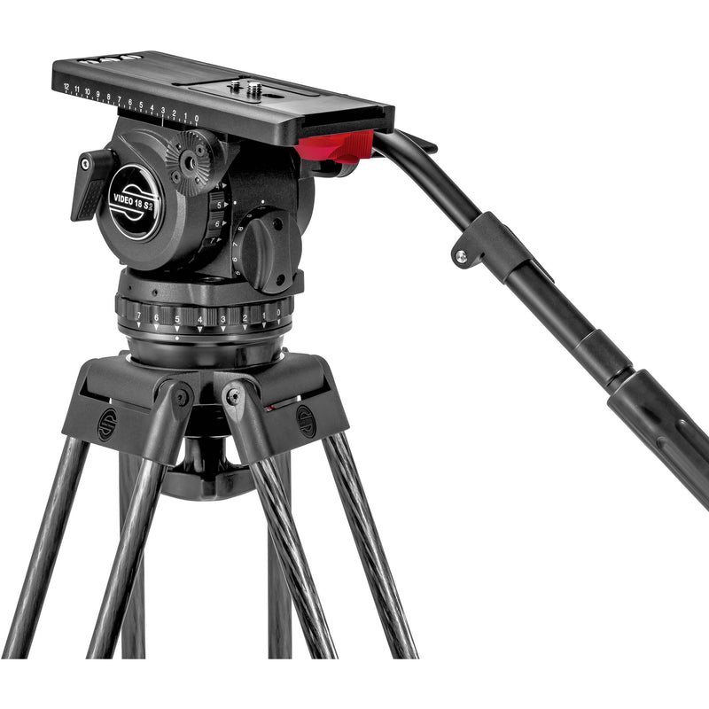 Sachtler Video 18 S2 Fluid Head & ENG 2 CF Tripod System with Mid-Level Spreader