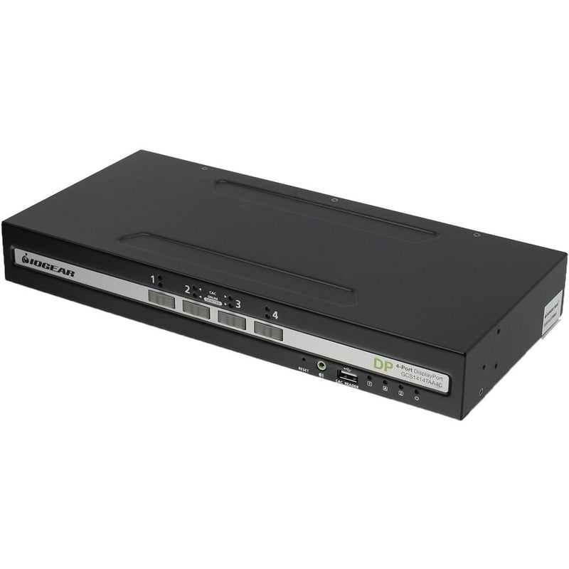 IOGEAR 4-Port Single View DisplayPort Secure KVM Switch with Audio and CAC Protection