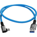 Kondor Blue USB-A to USB-C 3.0 Right Angle Cable (2')