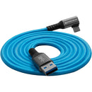 Kondor Blue USB-A to USB-C 3.0 Right Angle Cable (10')