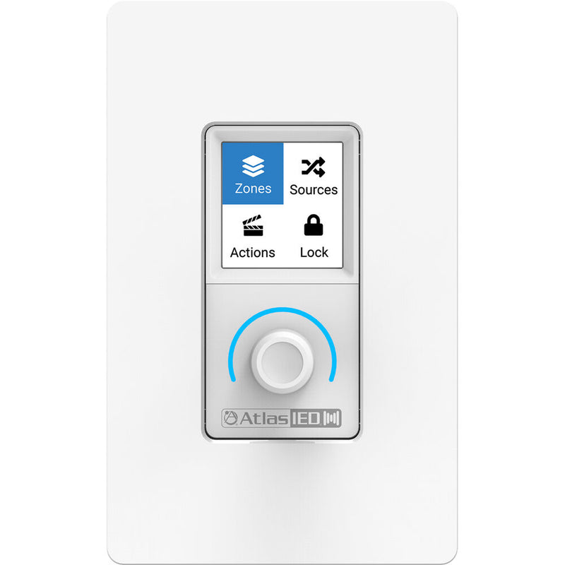 AtlasIED Atmosphere C-ZSV Zone, Source, and Volume Wall Controller (White)