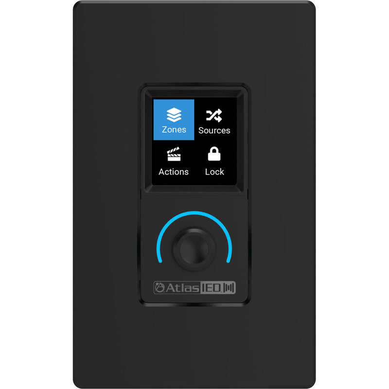 AtlasIED Atmosphere C-ZSV Zone, Source, and Volume Wall Controller (Black)