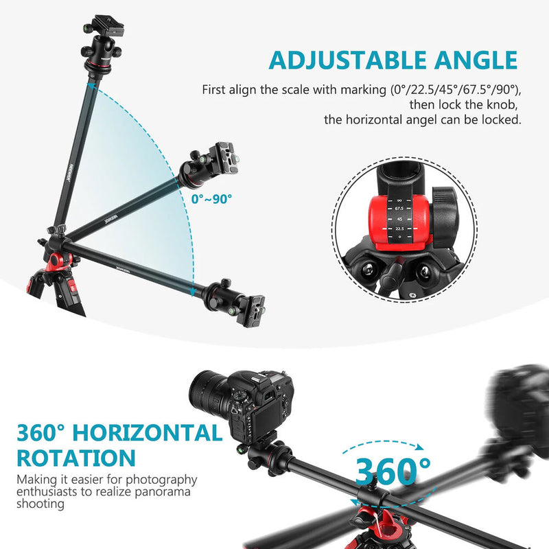 Neewer 79" Multifunctional Aluminum Tripod