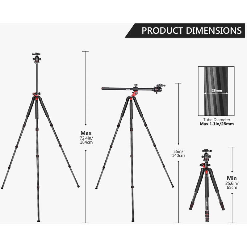 Neewer 2-in-1 Tripod/Monopod (72.4")