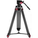 Neewer DS-801 Heavy-Duty Aluminum Tripod System with Fluid Head (70mm Bowl)