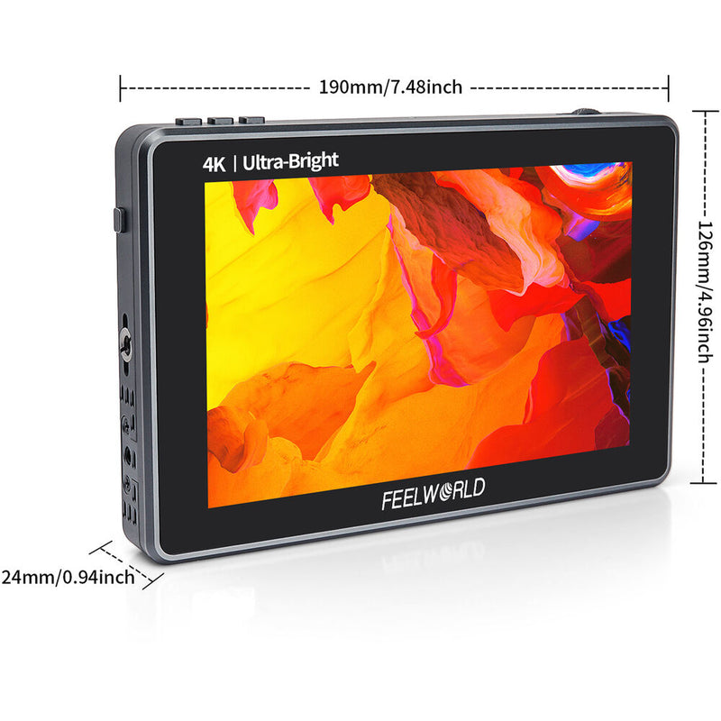 FeelWorld L7 7" 3D LUT 4K HDMI Monitor with Metal Housing