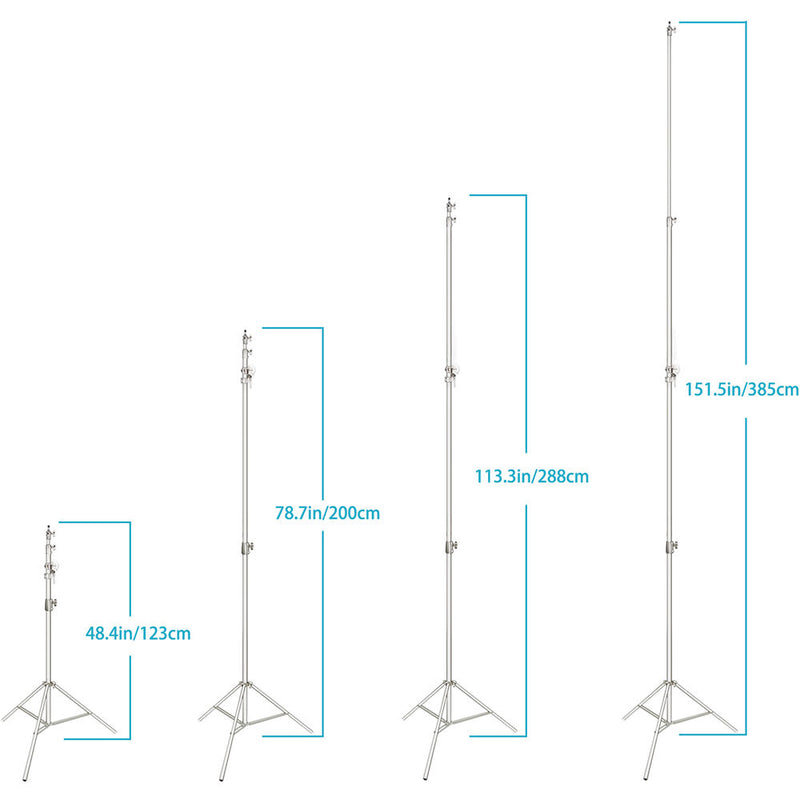 Neewer Photo Studio 2-in-1 Light Stand with Boom Arm (12.6')