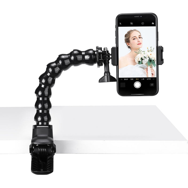 Ulanzi Phone/GoPro Mount with Super Clamp and Adjustable Gooseneck