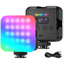 Neewer RGB61 Magnetic Cold Shoe RGB LED Video Light (3.1 x 2.6")