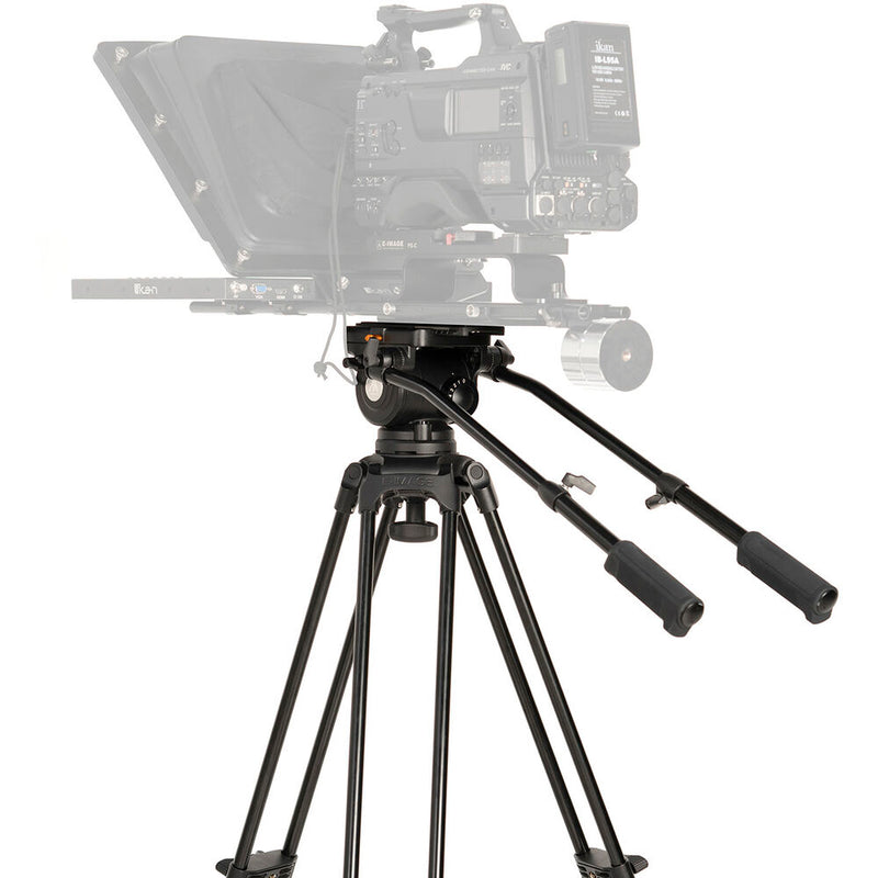 E-Image 2-Stage Aluminum Tripod with GH20 Fluid Head and Dolly Kit