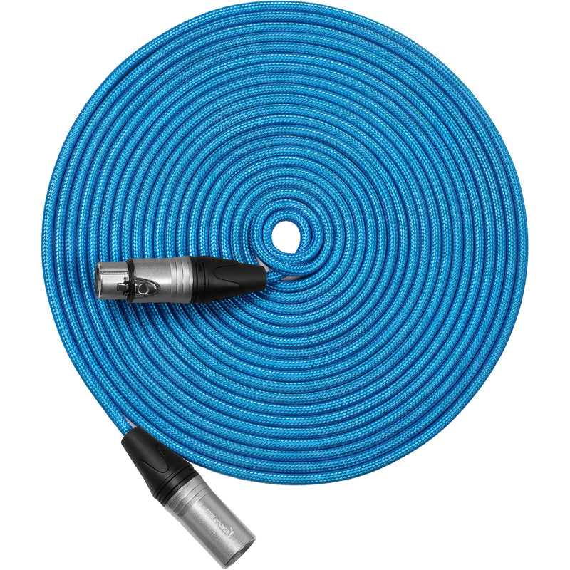 Kondor Blue 3-Pin XLR Male to 3-Pin XLR Female Audio Cable (25')