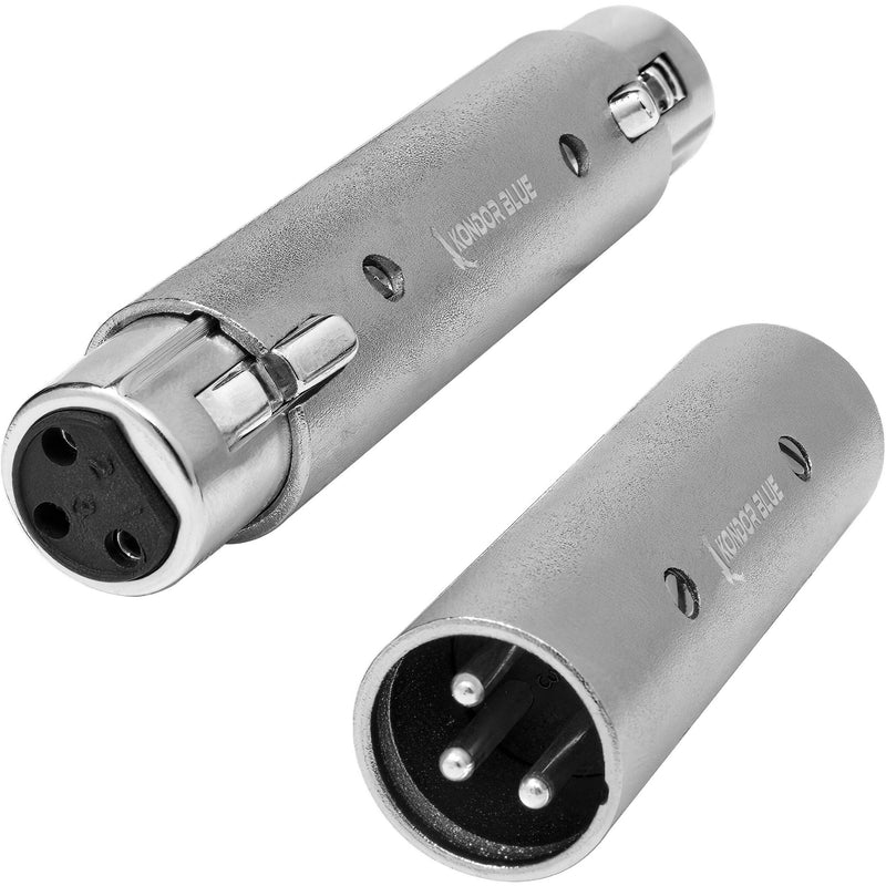 Kondor Blue 3-Pin XLR Adapter Set (2-Pack)