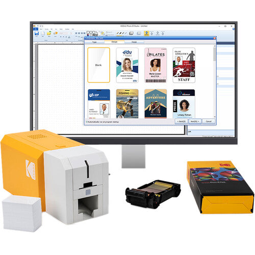 Kodak ID200S Single-Sided Photo ID Card Printer with Automatic Card Feeder