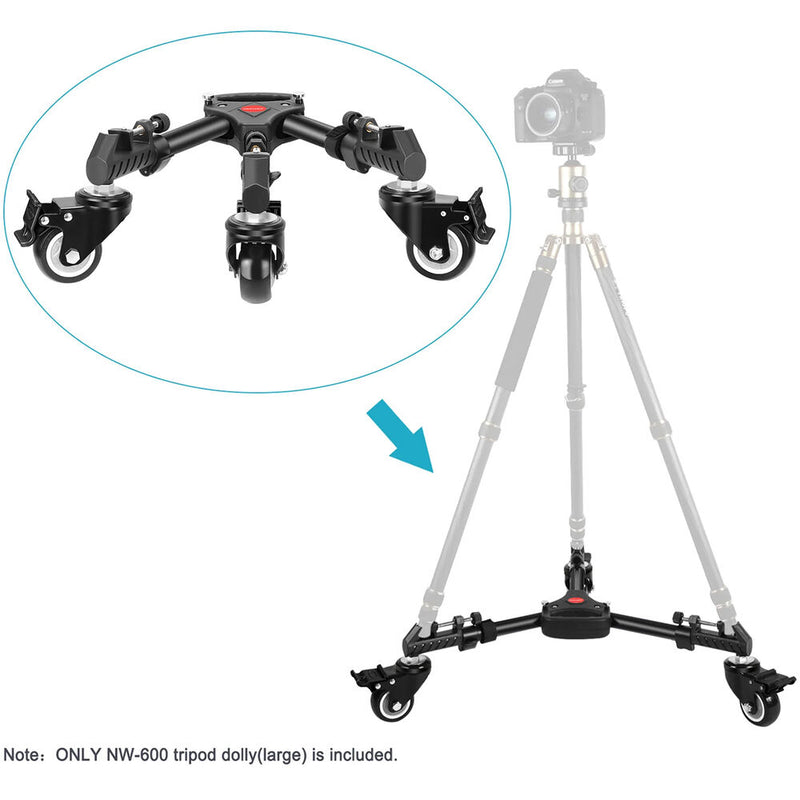 Neewer NW-600 Heavy-Duty Tripod Dolly (Large)