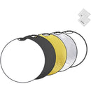 Neewer 5-in-1 Portable Collapsible Round Multi-Disc Reflector (31.5")