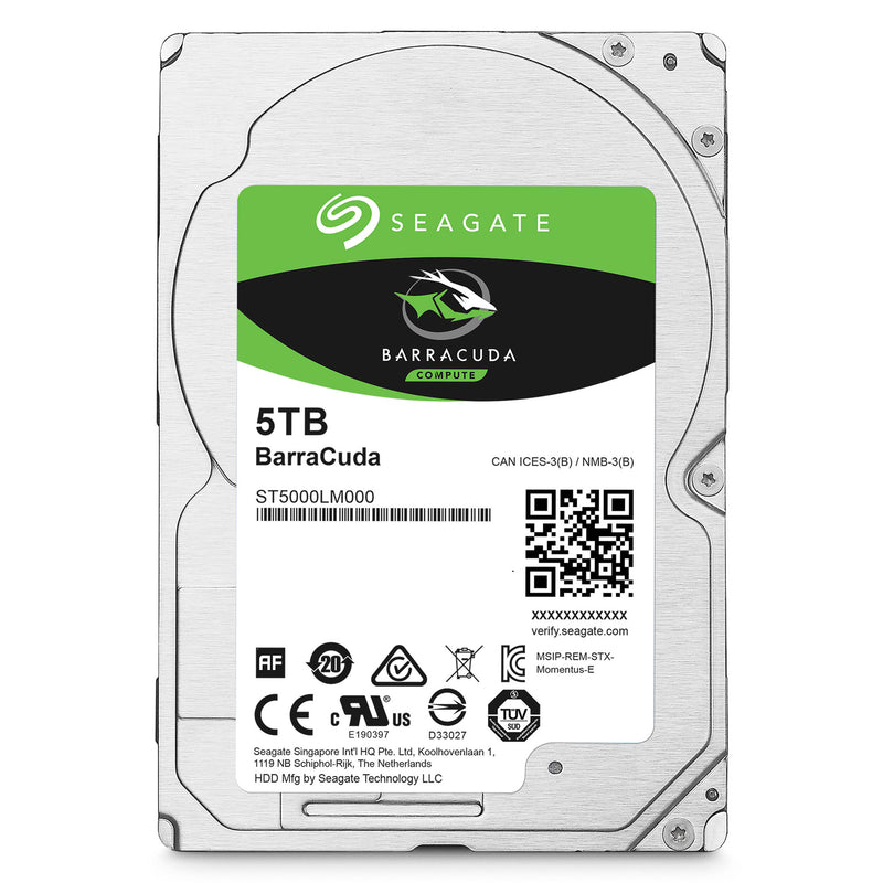 Seagate 5TB BarraCuda Compute 5400 rpm SATA 2.5" Internal HDD