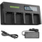 Neewer DP-F970 4-Bay L-Series Battery Charger with LCD