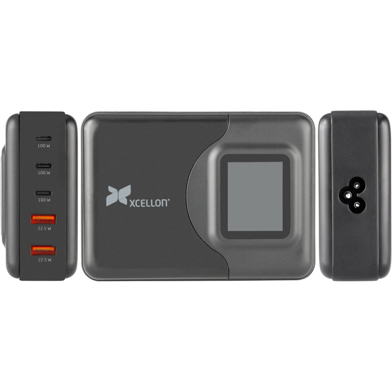 Xcellon PDG-5200L 5-Port 200W GaN USB Charger with LED Display